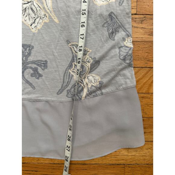 Maurices Women’s Tank Top – Gray Floral Print Sleeveless Blouse Size 2 XL/XXL - Picture 5 of 5